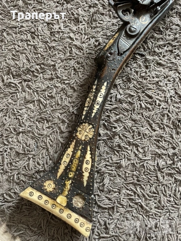 Стара кремъчна пушка от 19 век, снимка 2 - Антикварни и старинни предмети - 53933931