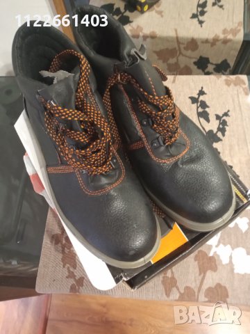 Обувки работни естествена кожа подсилени, снимка 1