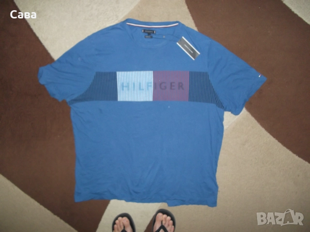 Тениска TOMMY HILFIGER  мъжка,4-5ХЛ, снимка 2 - Тениски - 51458417