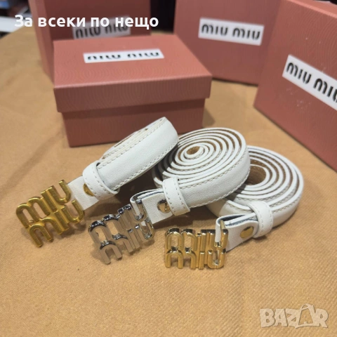 Miu Miu Колан Естествена Кожа С Кутия Миу Миу Код SK1313