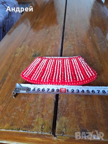 Старо мънистено портмоне #4, снимка 4 - Антикварни и старинни предмети - 42037197