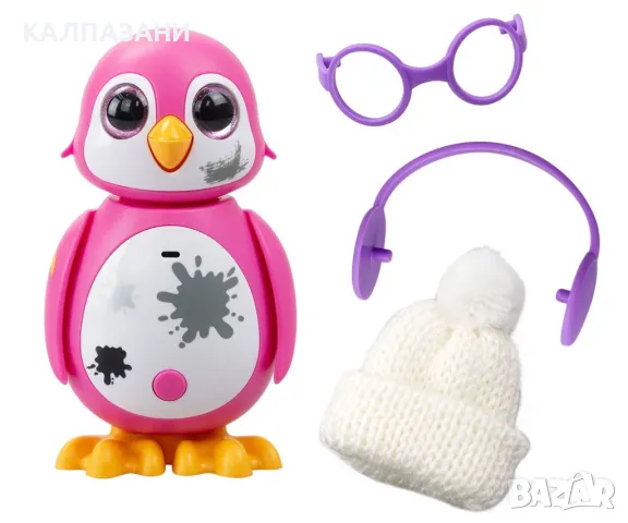 Интерактивен мини пингвин Silverlit, розов, снимка 2 - Фигурки - 47958094