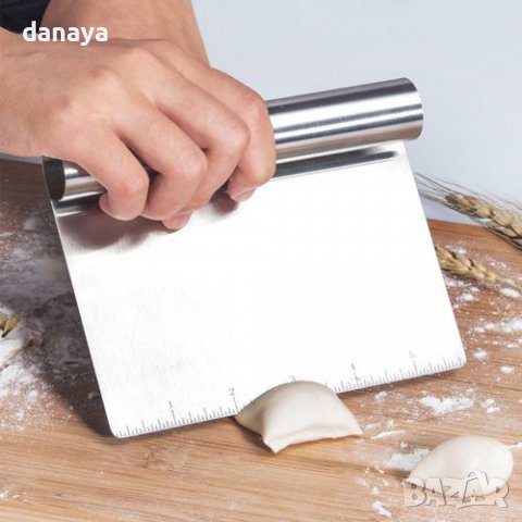 2311 Сладкарска метална шпатула за тесто оразмерена в см и инчове, снимка 2 - Аксесоари за кухня - 38995714