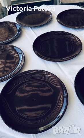 Керамични чинии с цветно остъклено покритие, снимка 5 - Чинии - 51507837