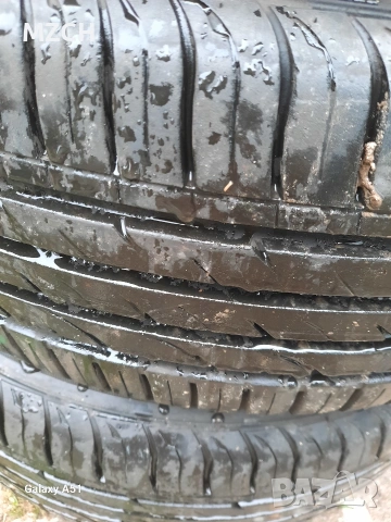 тенекиени джанти с гуми летни , снимка 6 - Гуми и джанти - 54059866