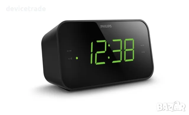 Радио с часовник Philips TAR 3306/12 FM Display, Черен, снимка 3 - Други - 49265526