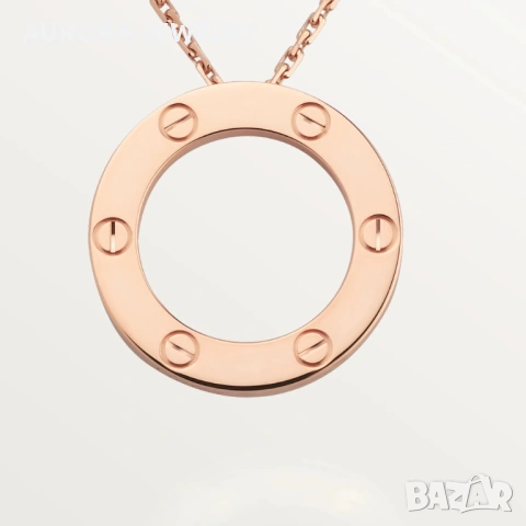 CARTIER Love Rose Gold Large Pendant Дамскo Колие, снимка 13 - Колиета, медальони, синджири - 53238709