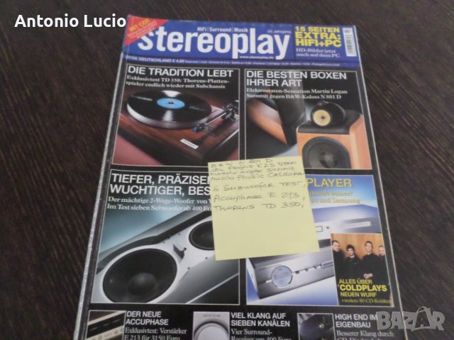 Аудио списания STEREO + STEREOPLAY, снимка 7 - Други музикални жанрове - 37333844