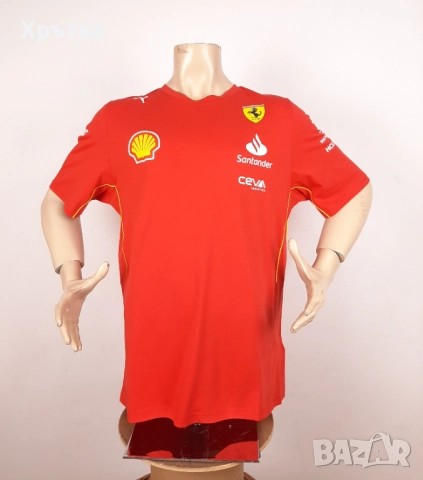 Puma Scuderia Ferrari F1 Team - Оригинална мъжка тениска размер XL, снимка 3 - Тениски - 52666110