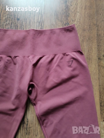 Gymshark Soft Sculpt Leggings Washed Berry Pink - дамски фитнес клин М КАТО НОВ, снимка 6 - Клинове - 54156243
