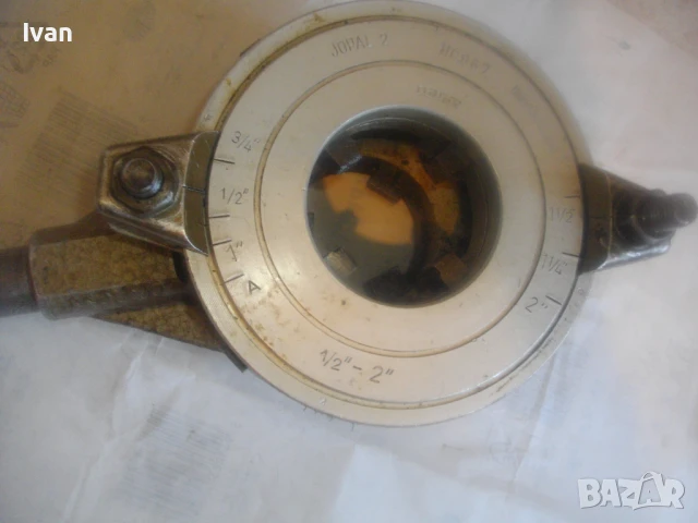 JOPAL 2 ЧЕХОСЛОВАШКА ВИНТОНАРЕЗКА С ПОСТАВЕНИ РЕЗБОНАРЕЗНИ НОЖОВЕ РАЗМЕР 1/2"-3/4" ЗА РЕЗБИ НА ТРЪБИ, снимка 5 - Други инструменти - 51108329