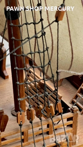 Продавам ръчна изработка старинен кораб уникат, снимка 8 - Антикварни и старинни предмети - 52012065