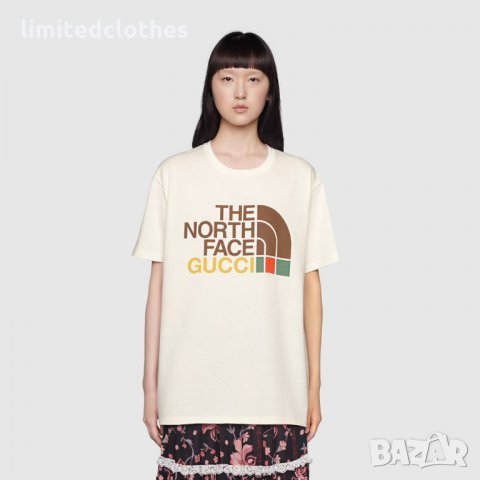 GUCCI x THE NORTH FACE Web Logo Print Мъжка / Дамска Тениска size XS, снимка 6 - Тениски - 35653556