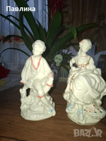 Комплект италиански порцеланови фигурки с маркировки, снимка 2 - Фигурки - 48643415
