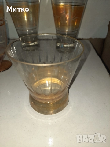 Ретро тънкостенни стъклени чаши за вода и алкохол, снимка 10 - Колекции - 52857126