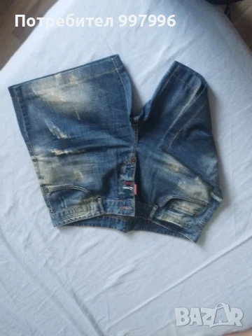 къси дънки- DSQUARED- унисекс XL размер, снимка 14 - Къси панталони и бермуди - 50990457