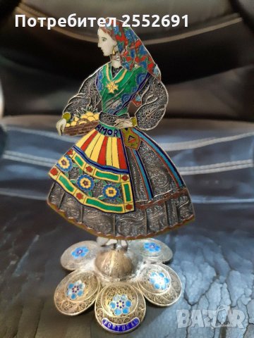 Сребърна фигура , снимка 8 - Антикварни и старинни предмети - 31420351