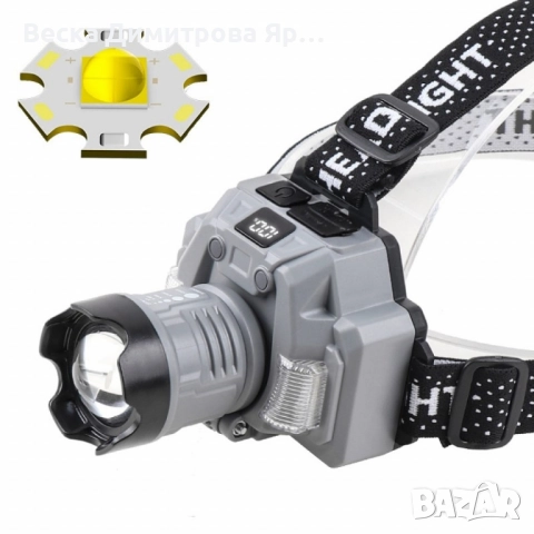 Челник за глава с интелигентно управление с движение и LED дисплей HX-915S, снимка 7 - Друга електроника - 51470286