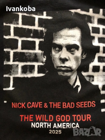 Тениска на Ник Кейв, L, снимка 2 - Тениски - 53350633