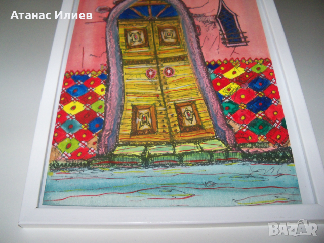 Картина "Врата към приказния свят" подписана, снимка 5 - Картини - 36551778