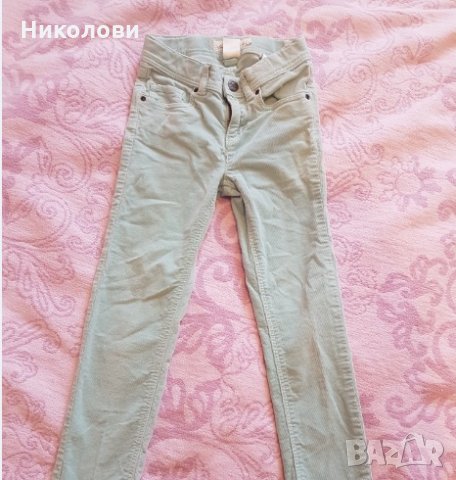 Зелени джинси - размер 122 h&m
