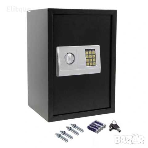 Електронен сейф 43L с аварийни ключове и монтажни болтове – Сигурност и защита за ценни вещи, снимка 3 - Друга електроника - 53202879