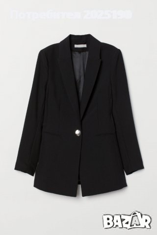 Дамско черно сако Н&М 