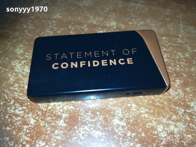 confidence-метална запалка с реотан, снимка 2 - Запалки - 30143394