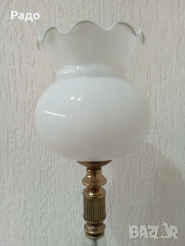 Комплект от две големи месингови лампи - лампа, снимка 5 - Настолни лампи - 44682318