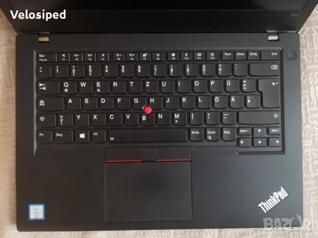 Лаптоп Lenovo ThinkPad T470, 14", RAM 12 GB, SSD-256GB,Intel Core i5