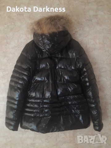 Дамско яке с качулка от естествен пух, снимка 5 - Якета - 52086653