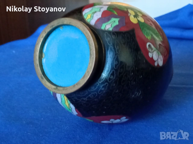 Китайска ваза - глазуне, снимка 6 - Антикварни и старинни предмети - 53117859