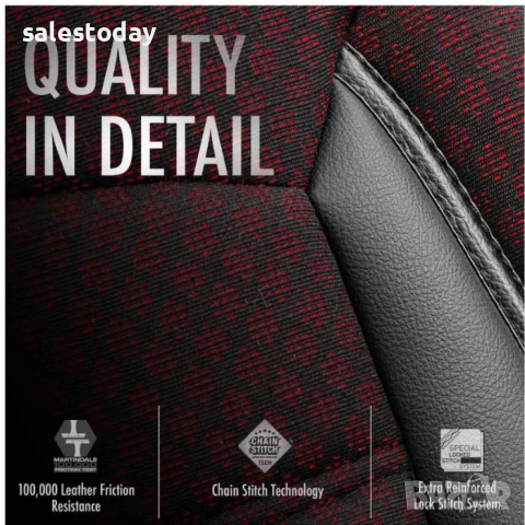 Тапицерия за кола, съвместими със странични AirBag въглавници, бордо, снимка 5 - Аксесоари и консумативи - 51215571