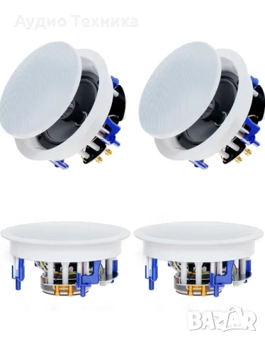 Активни 6,5-инчови Bluetooth и AUX говорители за вграждане.