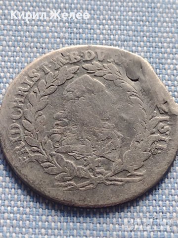 Сребърна монета 20 кройцера 1765г. Фридрих Кристиян Бранденбург Байраут 29765, снимка 5 - Нумизматика и бонистика - 42871823