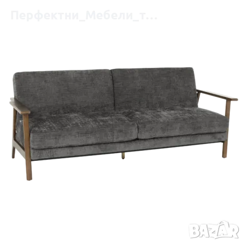 ПРОМО!Диван 3местен разтегателен,зелена плюш дамаска и супер комфортен, снимка 3 - Дивани и мека мебел - 49220614