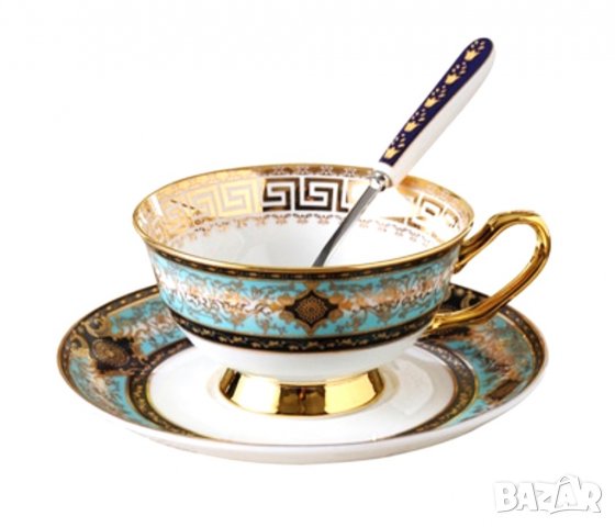 Луксозни чаши костен порцелан, кралска колекция за чай, кафе и капучино, снимка 2 - Сервизи - 38563407