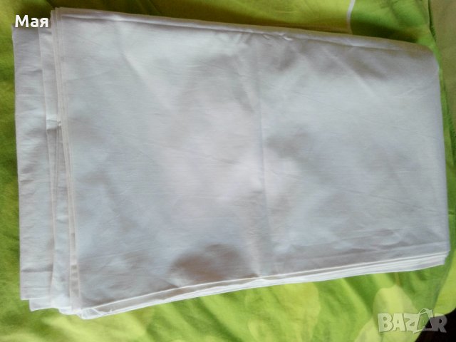 Бели торби с дупка отгоре, прекрасно едновремешно плътно хасе 100 % памук,  1,86м. / 2,20 м.   , снимка 2 - Спално бельо - 30051575
