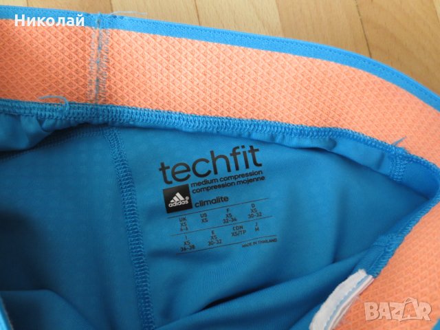 adidas Techfit Print 1 Capri, снимка 7 - Клинове - 33897726