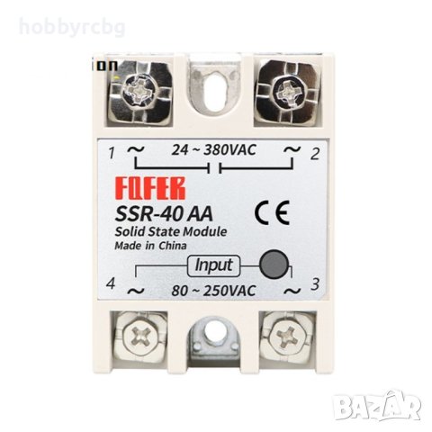 Солид стейт реле 80-250VAC товароносимост 40А 24-380 VAC, снимка 1