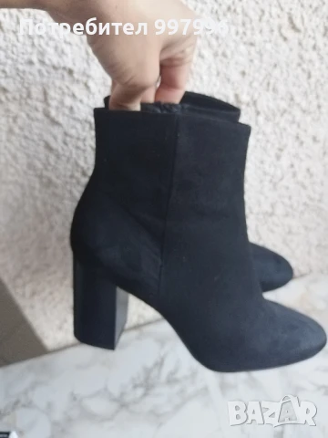 елегантни велурени боти H&M -40номер, снимка 6 - Дамски боти - 50564794