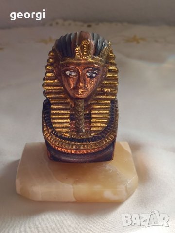 Бронзова статуетка на фараон, снимка 2 - Статуетки - 35083285
