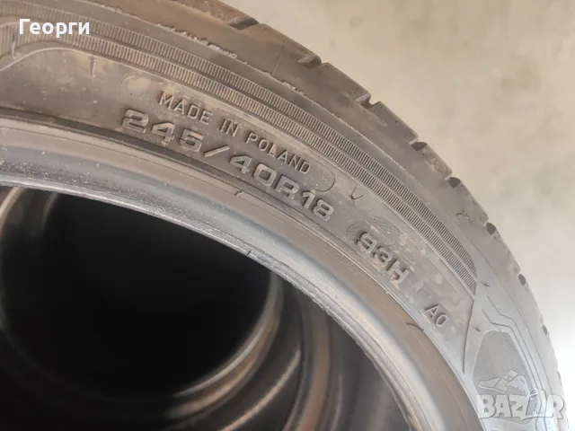2бр. летни гуми 245/40/18 Goodyear, снимка 6 - Гуми и джанти - 56187555