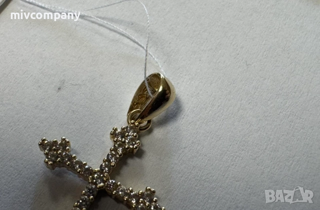 Златна висулка(кръст) 1.16гр., снимка 4 - Колиета, медальони, синджири - 52064230