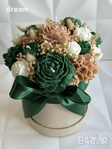 Ароматен букет от соеви свещи, снимка 5 - Подаръци за жени - 46200929