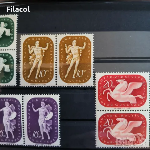 Унгария 1940 Фондация за артистите MNH чифтове, снимка 3 - Филателия - 50179998