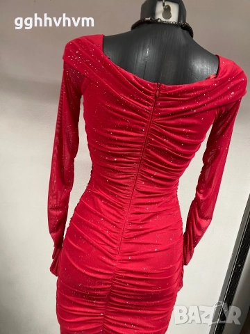 червена рокля, снимка 3 - Рокли - 52668528