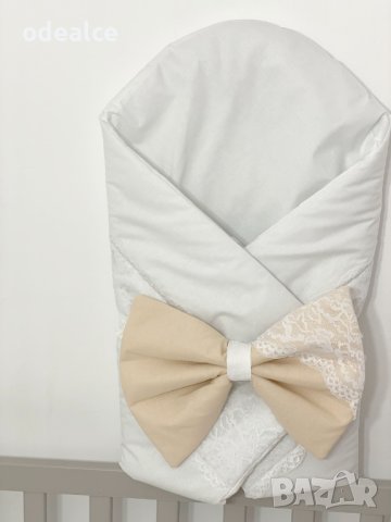 Бебешко одеялце с дантела, портбебе, за изписване, завивка, снимка 3 - Спално бельо и завивки - 40508549