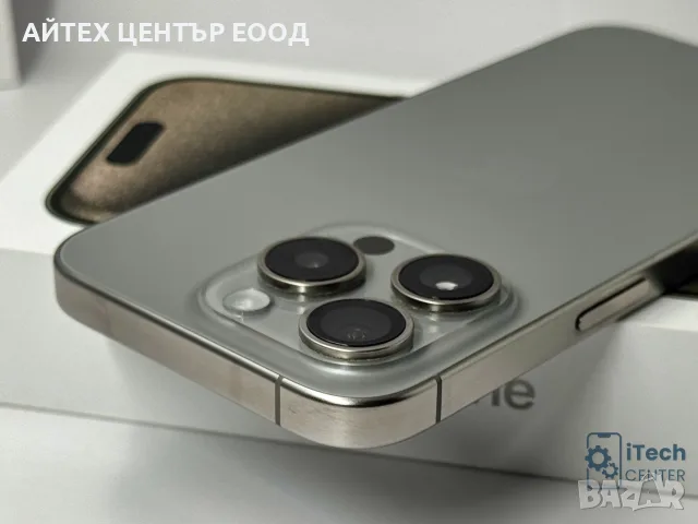 iPhone 15 Pro, 128GB, Natural Titanium, 100% батерия, ОТЛИЧЕН, 2г. ГАРАНЦИЯ!, снимка 6 - Apple iPhone - 56005564