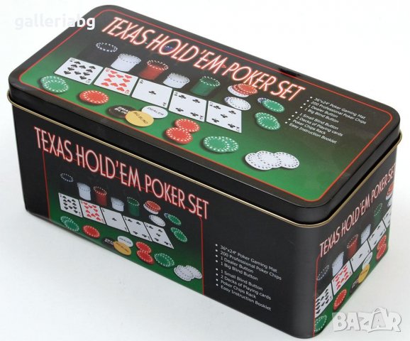 Комплект за покер (Poker), снимка 1 - Карти за игра - 39373545